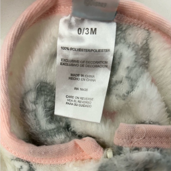 Minnie Mouse Fleece Footed Onesie with Hat - Picture 2 of 5